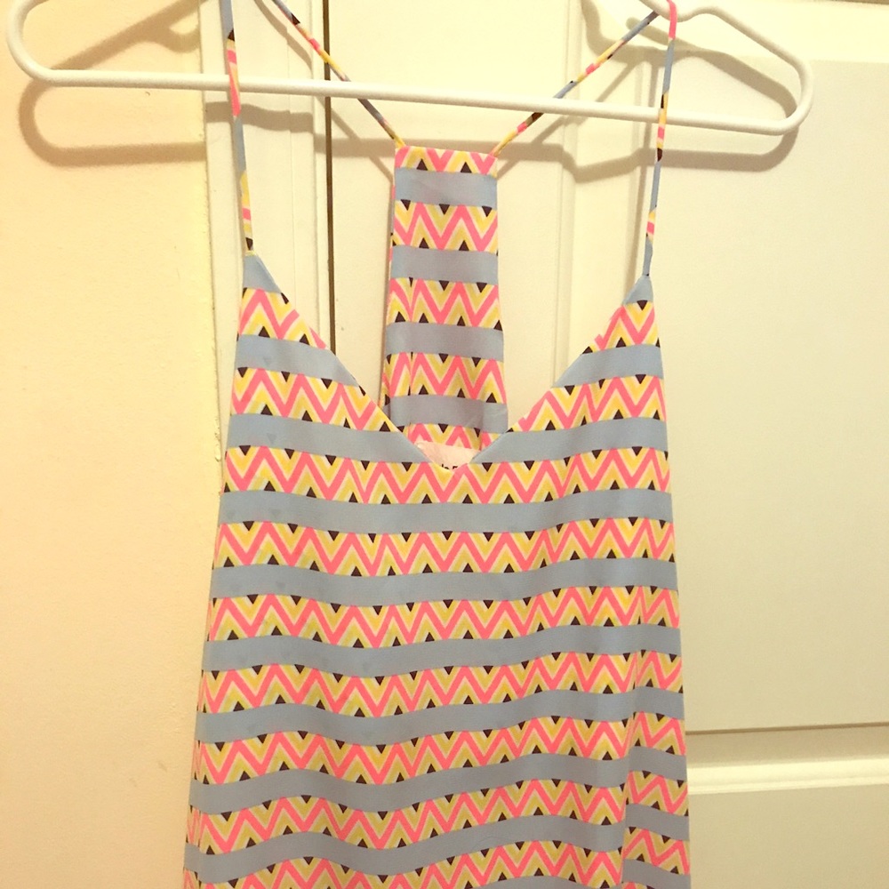 Brown stripe top